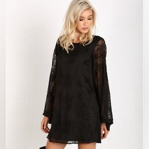 Show Me Your MuMu Tyler Black Lace Tunic Small